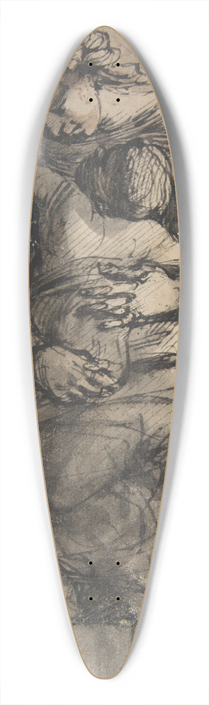 Giulio Cesare Procaccini - Virgin and Child 39.3 inch art pintail longboard deck