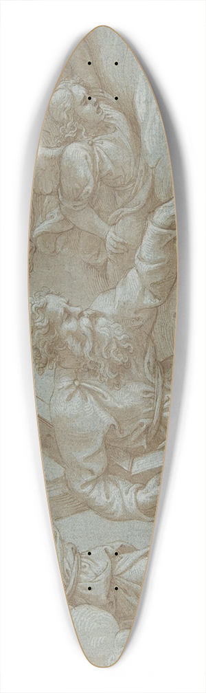 Giulio Romano - Apparition of Saint Andrew in Glory 39.3 inch art pintail longboard deck
