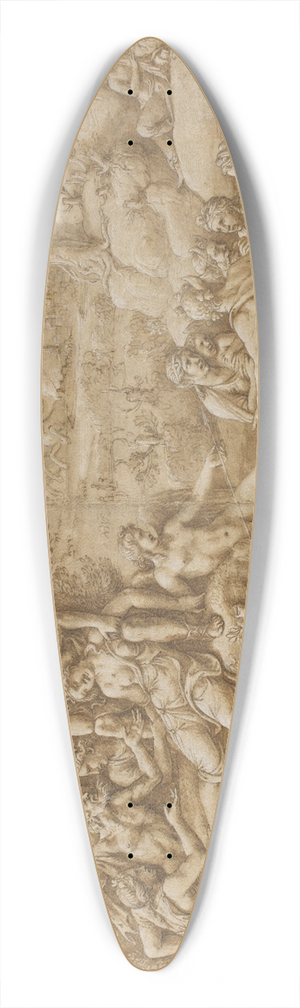 Giulio Romano - Cephalus Grieves for Procris 39.3 inch art pintail longboard deck Giulio Romano - Cephalus Grieves for Procris 39.3 inch art pintail longboard deck