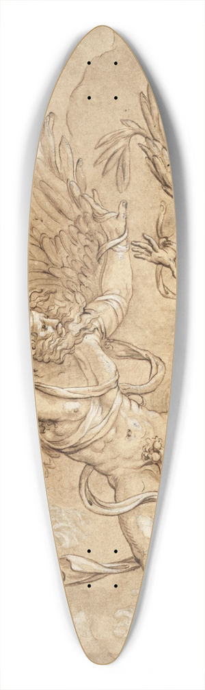 Giulio Romano - Copy after Giulio Romanos Fall of Icarus 39.3 inch art pintail longboard deck Giulio Romano - Copy after Giulio Romanos Fall of Icarus 39.3 inch art pintail longboard deck