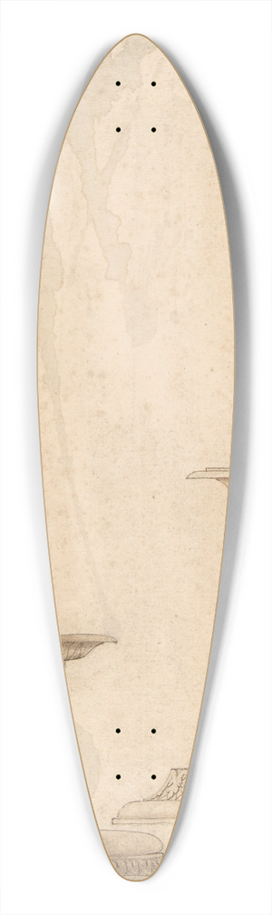 Giulio Romano - Design for Two Candlesticks with decorated Bases 39.3 inch art pintail longboard deck