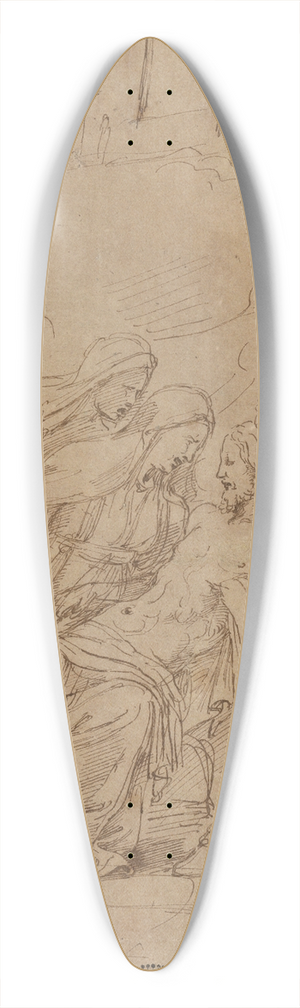 Giulio Romano - Lamentation 39.3 inch art pintail longboard deck