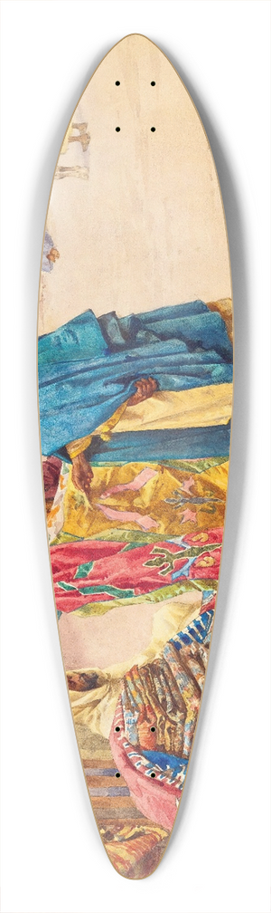 Giulio Rosati - The Rug Merchant 39.3 inch art pintail longboard deck