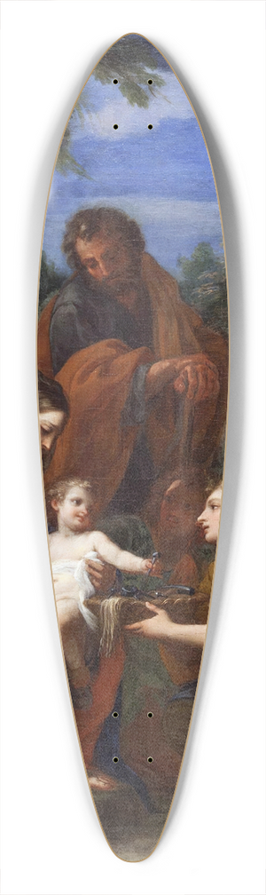 Giuseppe Bartolomeo Chiari - The Rest on The Flight into Egypt 39.3 inch art pintail longboard deck