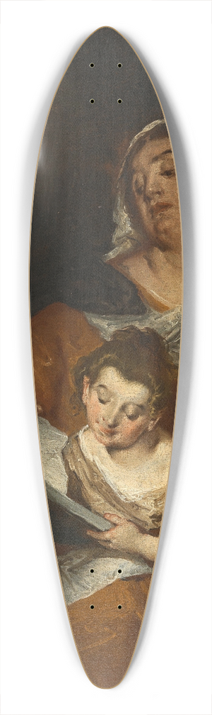 Giuseppe Bazzani - The Education of the Virgin 39.3 inch art pintail longboard deck Giuseppe Bazzani - The Education of the Virgin 39.3 inch art pintail longboard deck