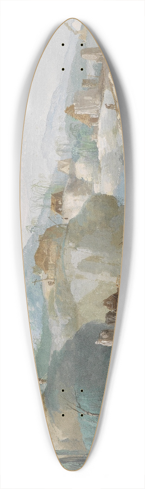 Giuseppe Bernardino Bison - La Tebaide 39.3 inch art pintail longboard deck