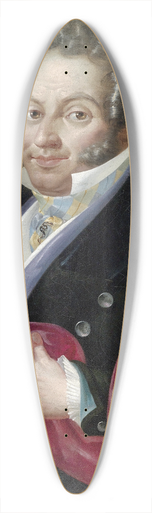 Giuseppe Bernardino Bison - Portrait eines Herren 39.3 inch art pintail longboard deck