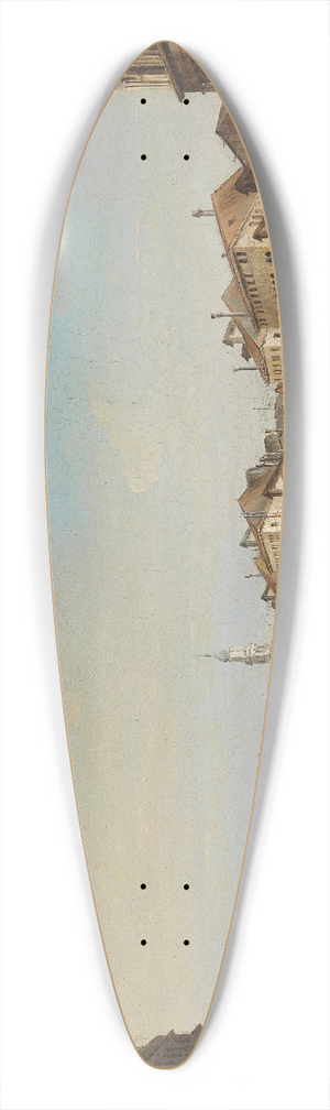 Giuseppe Bernardino Bison - Venedig Canal Grande mit Ponte Rialto 39.3 inch art pintail longboard deck