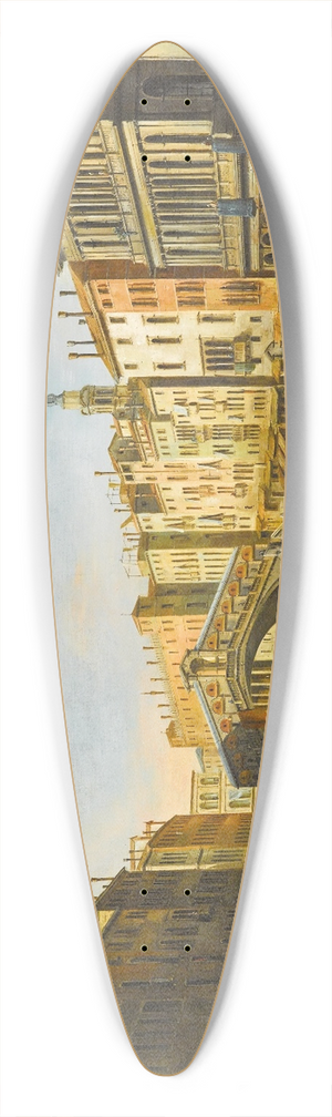 Giuseppe Bernardino Bison - Venice, the Grand Canal with the Rialto bridge 39.3 inch art pintail longboard deck