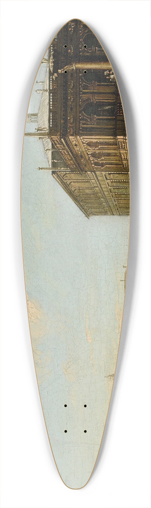 Giuseppe Borsato - Venice, a view of the Molo with the Libreria 39.3 inch art pintail longboard deck