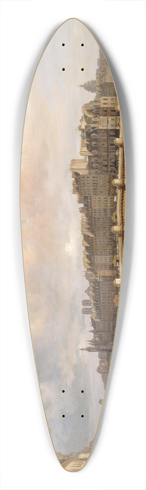 Giuseppe Canella - La Cit et le Pont-Neuf, vus du quai du Louvre 39.3 inch art pintail longboard deck