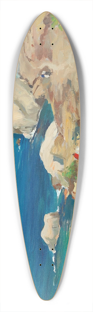 Giuseppe Casciaro - Capri 39.3 inch art pintail longboard deck