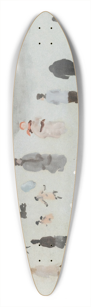 GiuseppeDe Nittis - SulleStrade Di Parigi (On The Streets Of Paris) 39.3 inch art pintail longboard deck