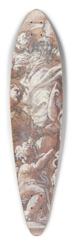Giuseppe Passeri - Zwei Heilige werden von einem Engel gekrnt 39.3 inch art pintail longboard deck