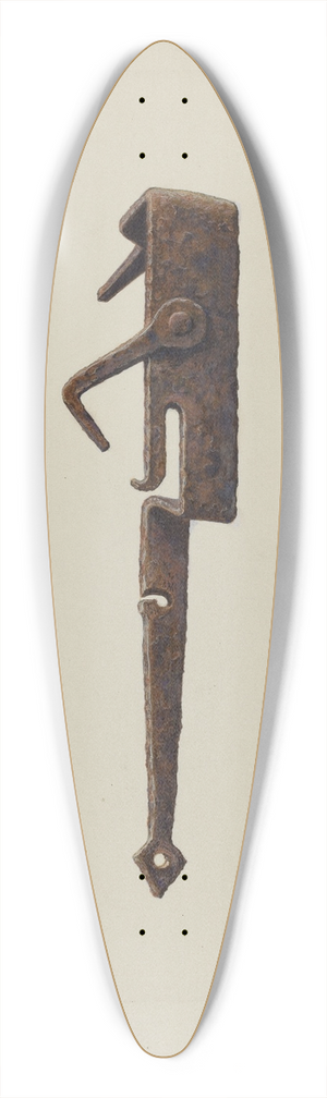 G.L. Schafer - Conestoga Axe Holder 39.3 inch art pintail longboard deck