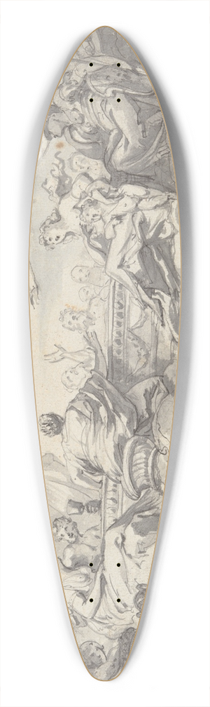 Godfried Maes - Wedding of Peleus andThetis 39.3 inch art pintail longboard deck