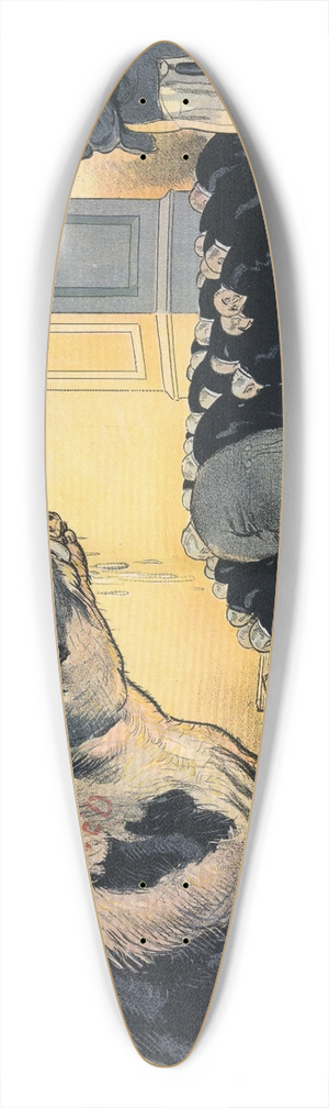 Gordon Ross - Senatorial courtesy 39.3 inch art pintail longboard deck