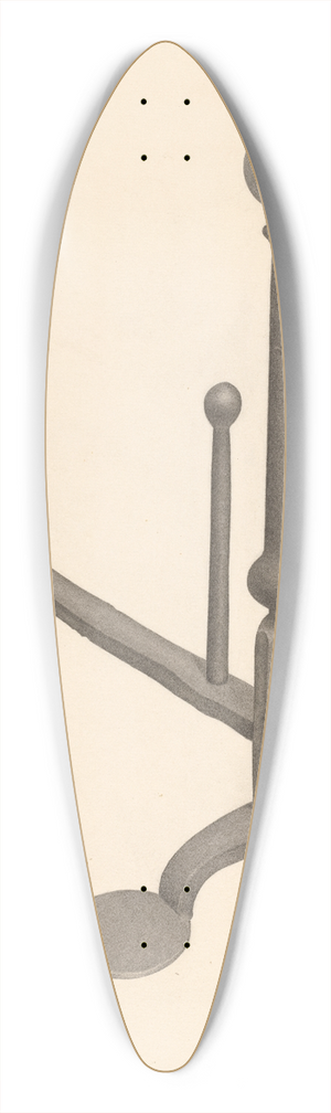 Gordon Sanborn - Andiron (one of pair) 39.3 inch art pintail longboard deck