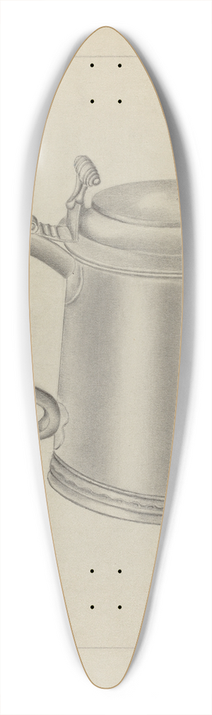 Gordon Sanborn - Silver Tankard 39.3 inch art pintail longboard deck