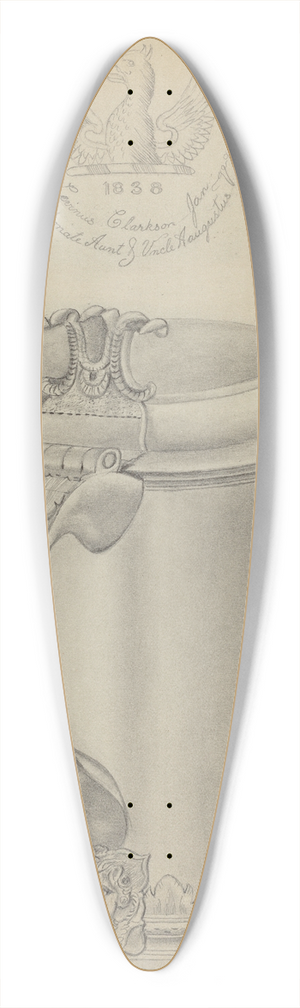 Gordon Sanborn - Silver Tankard 39.3 inch art pintail longboard deck