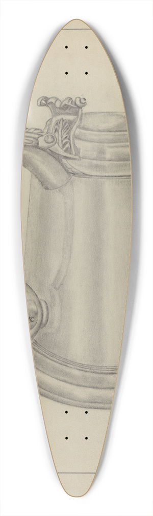 Gordon Sanborn - Silver Tankard 39.3 inch art pintail longboard deck