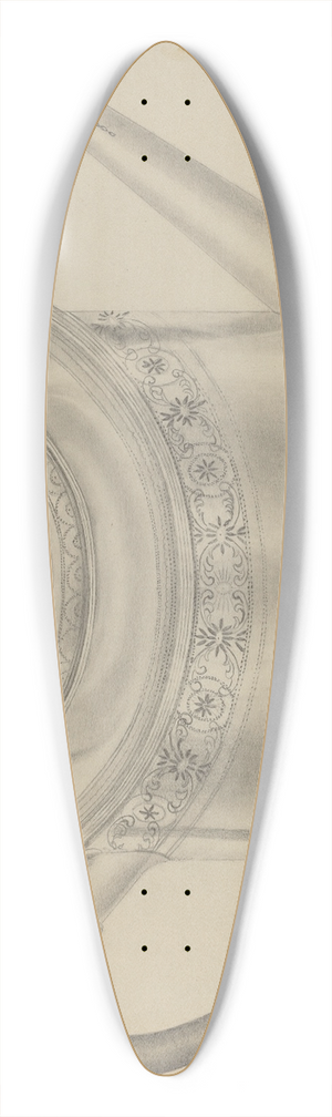 Gordon Sanborn - Silver Teapot 39.3 inch art pintail longboard deck