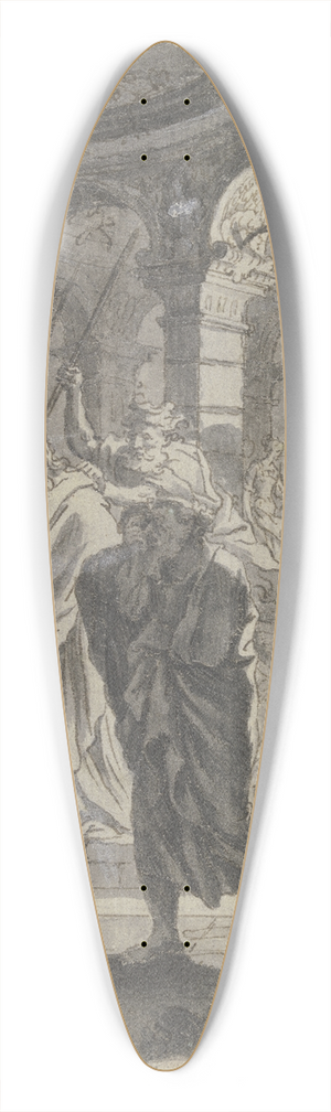 Gottfried Bernhard Gz - Denial of Peter 39.3 inch art pintail longboard deck