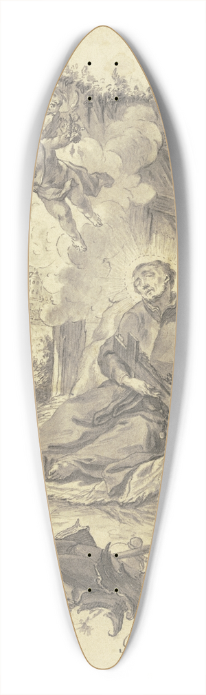 Gottfried Eichler the Younger - Der Tod des Heiligen Franz Xaver 39.3 inch art pintail longboard deck