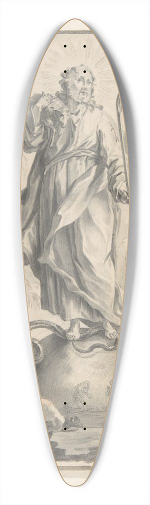 Gottfried Eichler the Younger - The Good Shepherd 39.3 inch art pintail longboard deck