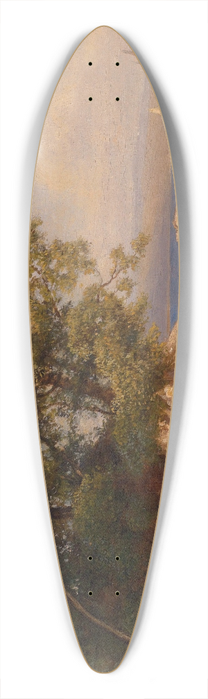 Gottfried Seelos - An der Kste 39.3 inch art pintail longboard deck