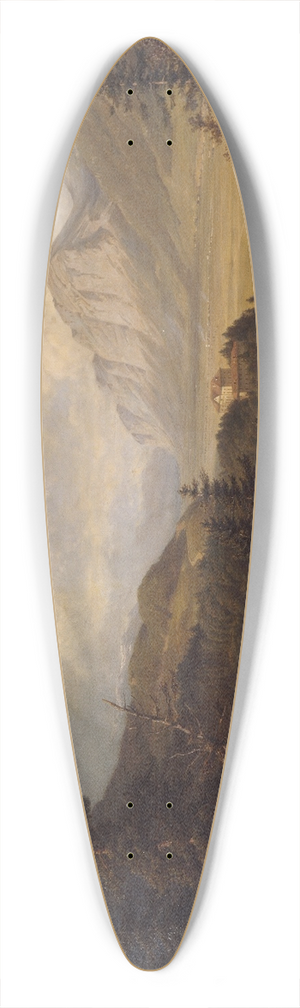 Gottfried Seelos - Bergisel 39.3 inch art pintail longboard deck