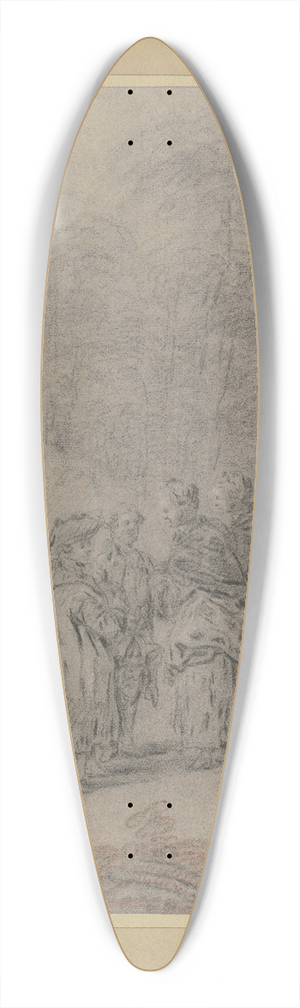 Gottlieb Welt - Gesellschaft von Damen und Herren in einem Park 39.3 inch art pintail longboard deck