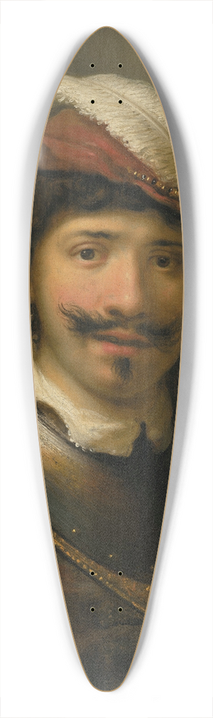 Govert Flinck - A young man in a gorget with a plumed hat 39.3 inch art pintail longboard deck