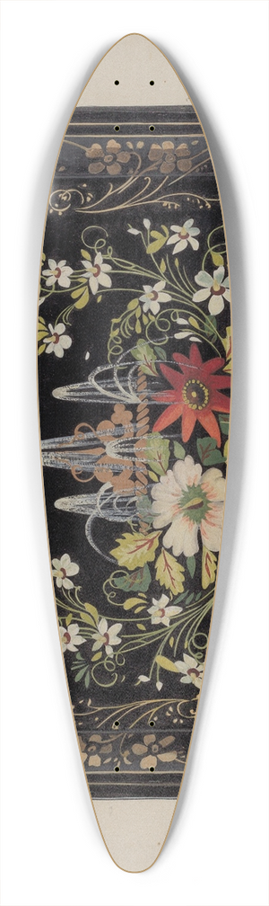 Grace Halpin - Tray 39.3 inch art pintail longboard deck