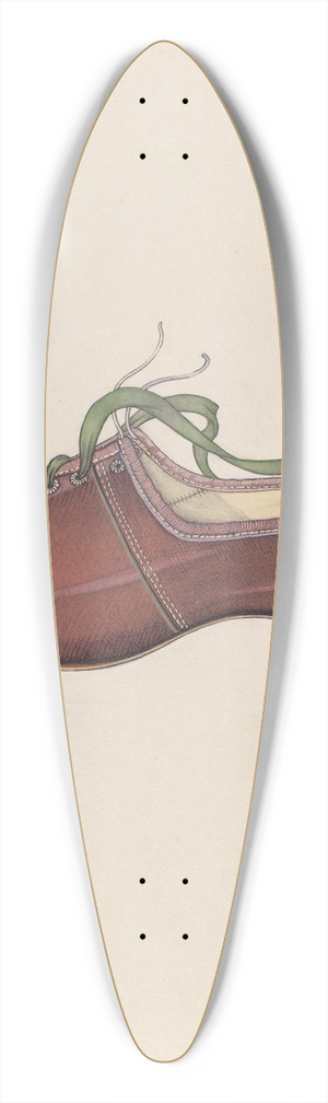 Grace Halpin - Womans Slipper 39.3 inch art pintail longboard deck