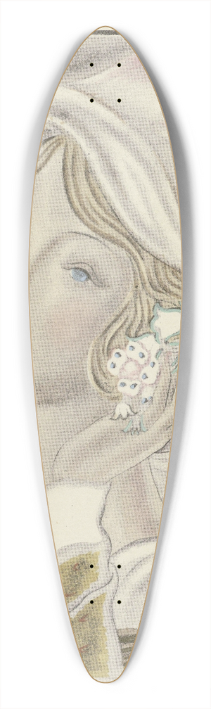 Grangier - Mars 39.3 inch art pintail longboard deck