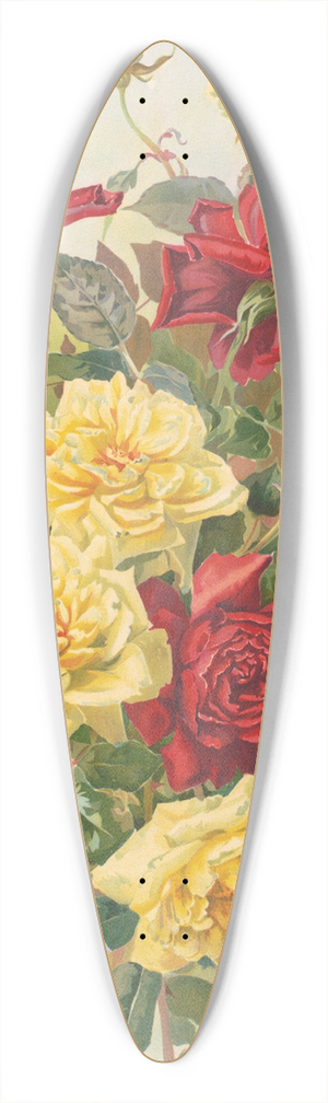Gray Litho. Co - Good as gold 39.3 inch art pintail longboard deck