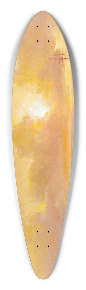 Grigori Ivanovitch Kapustin - Sunset on the Black Sea Coast 39.3 inch art pintail longboard deck