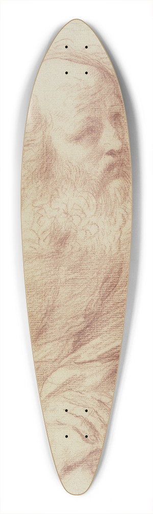 Guercino - Brtiger Mann im Mantel nach rechts, die Hnde bereinander gelegt 39.3 inch art pintail longboard deck