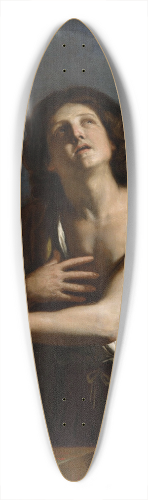 Guercino - David with the Head of Goliath 39.3 inch art pintail longboard deck