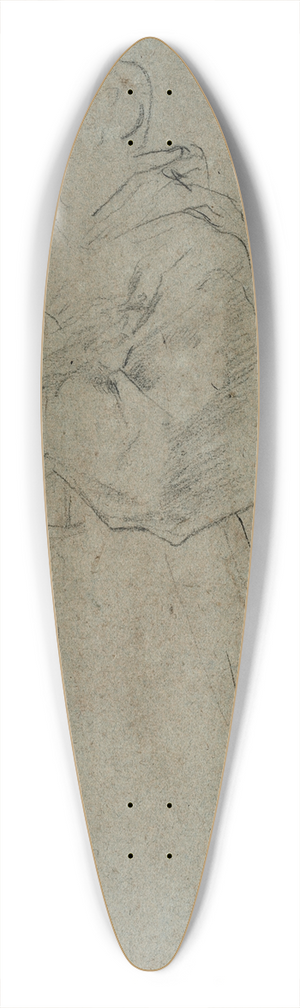 Guido Reni - Kneeling Monk 39.3 inch art pintail longboard deck