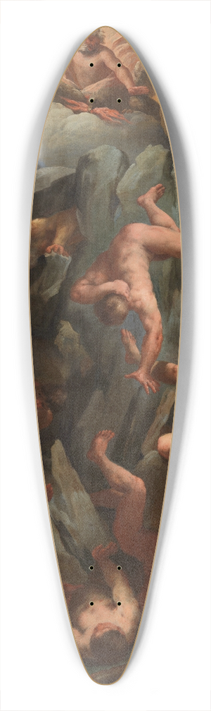 Guido Reni - The Fall of the Giants 39.3 inch art pintail longboard deck