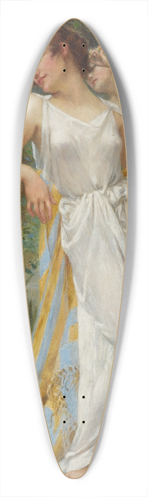 Guillaume Seignac - Psyche With Putti 39.3 inch art pintail longboard deck