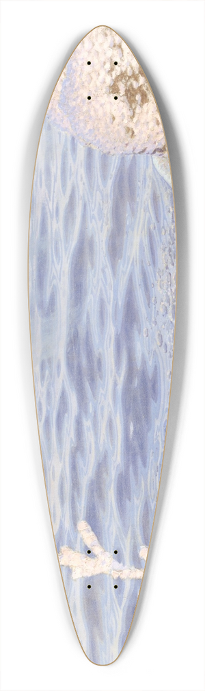 Gustaf Fjstad - The First Breath of Cold on the Water 39.3 inch art pintail longboard deck