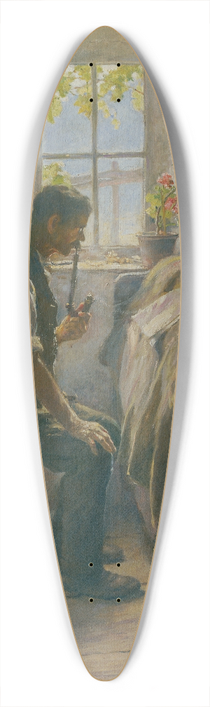 Gustav August Hessl - Feierstunde 39.3 inch art pintail longboard deck