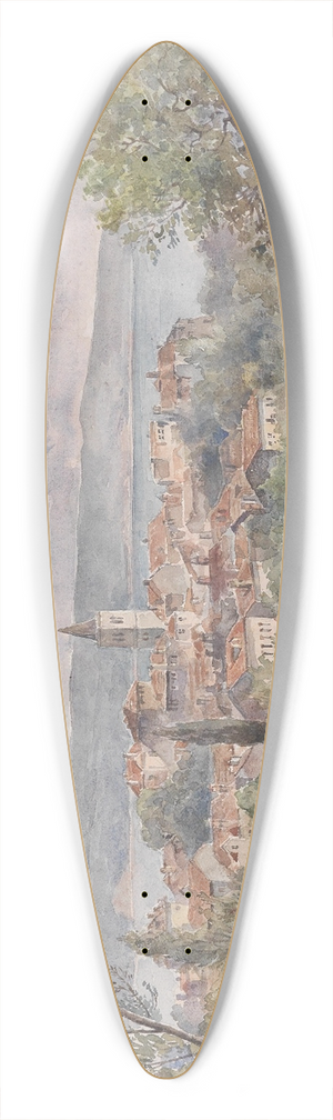Gustav Barbarini - Blick auf Lovran 39.3 inch art pintail longboard deck