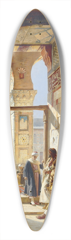 Gustav Bauernfeind - The Gate of the Great Umayyad Mosque, Damascus 39.3 inch art pintail longboard deck