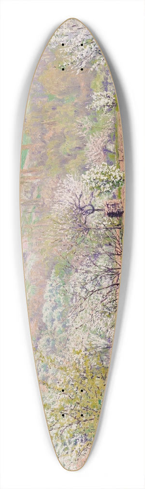 Gustave Cariot - Verger fleuri 39.3 inch art pintail longboard deck