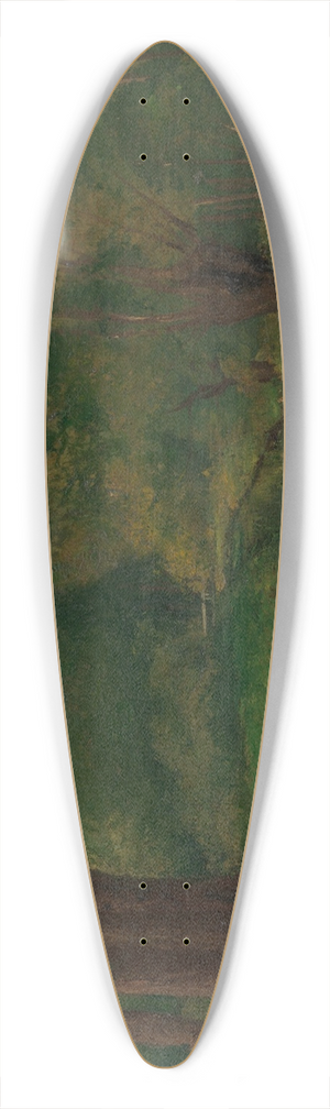 Gustave Courbet - A Brook in a Clearing 39.3 inch art pintail longboard deck