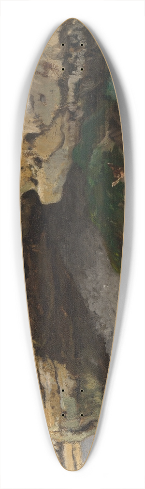Gustave Courbet - Felsige Landschaft mit Rehen 39.3 inch art pintail longboard deck